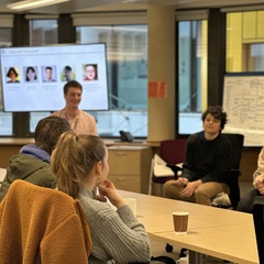 Students at the PhD project choice sensors cafe