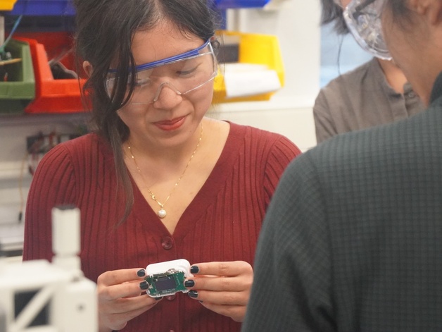 Kyra in the makerspace