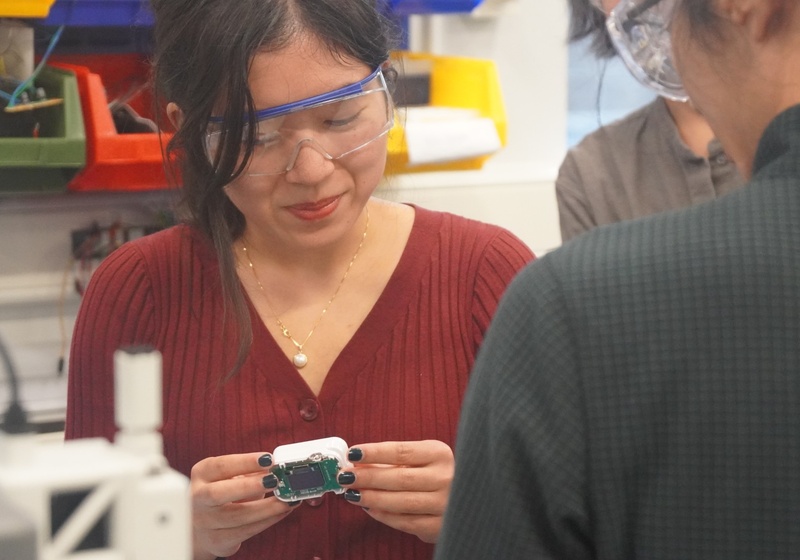 Kyra in the makerspace