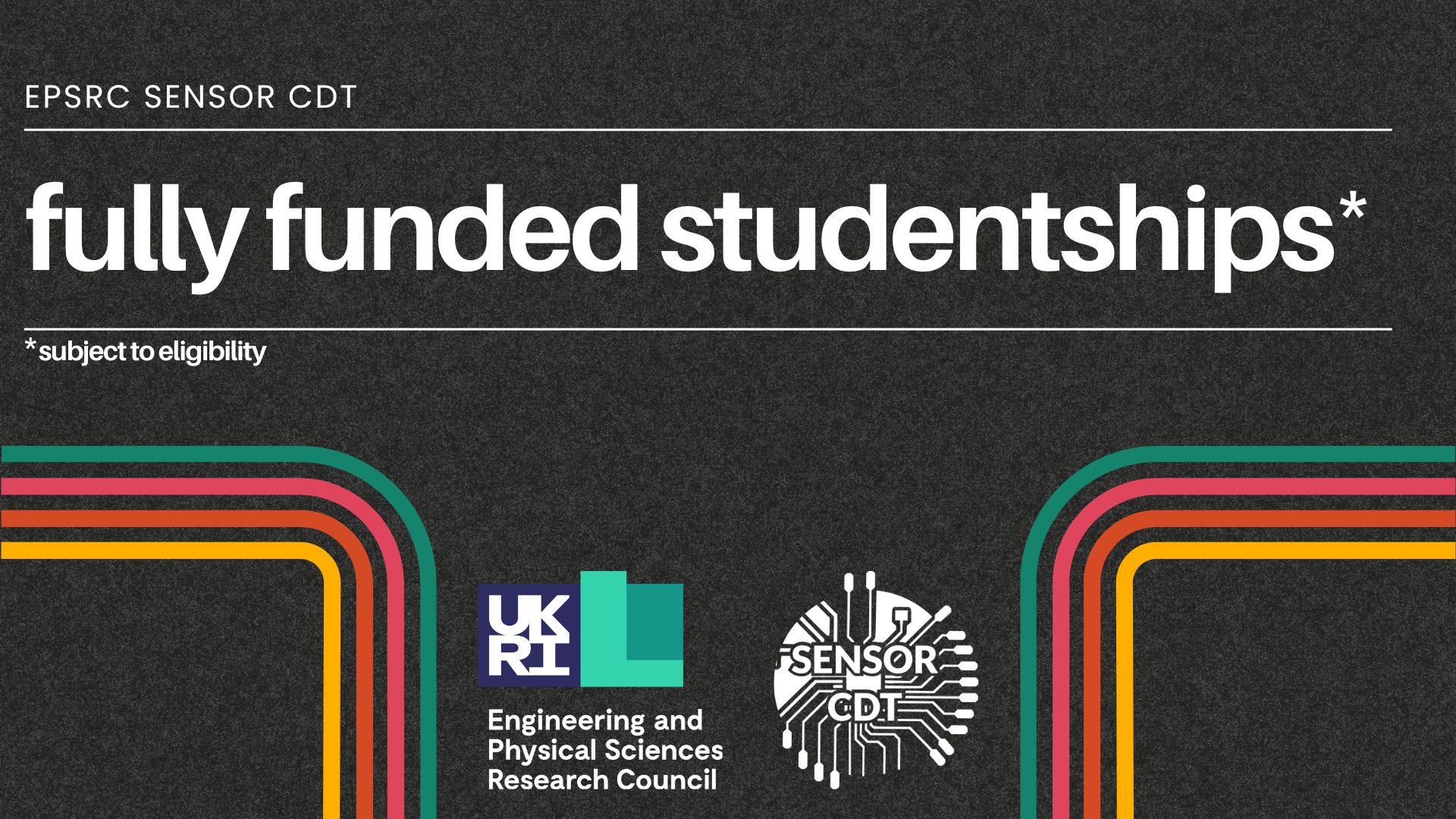 Sensor CDT fully funded studentships